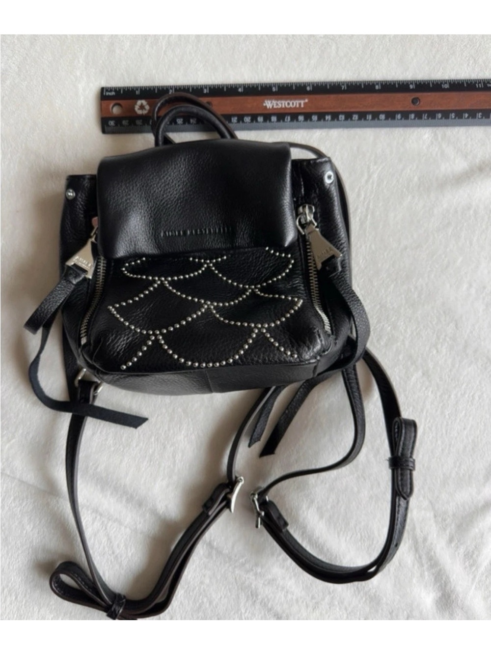 Amy Kestenberg Black Moroccan Studded Leather Mini Backpack - Picture 14 of 14